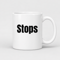 Stops Mug in white