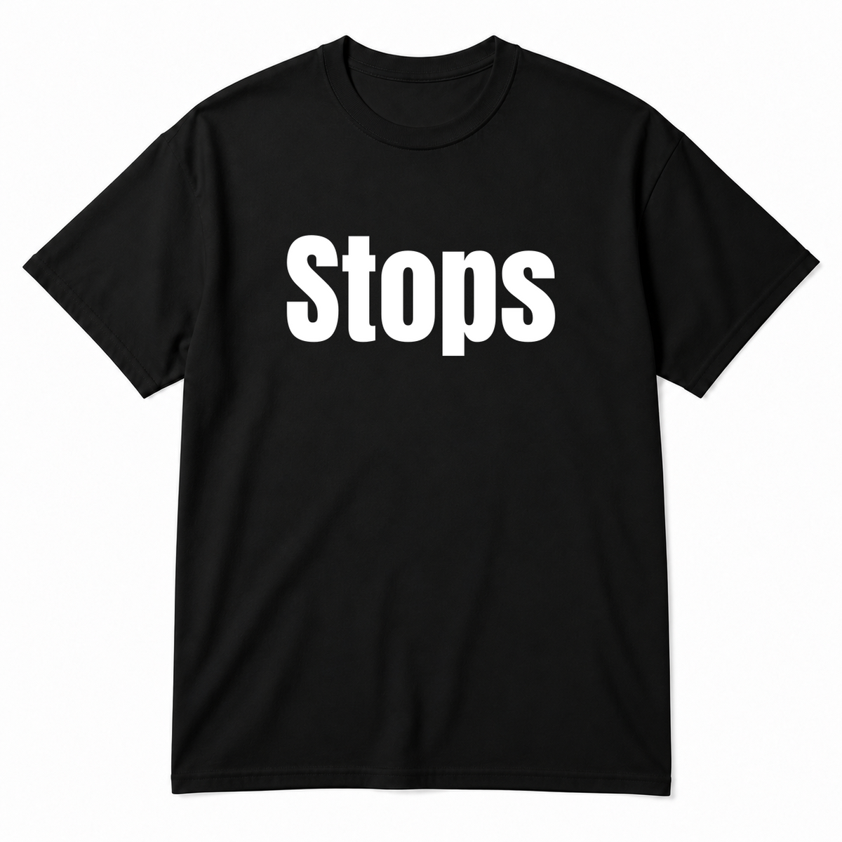Stops T-Shirt in black
