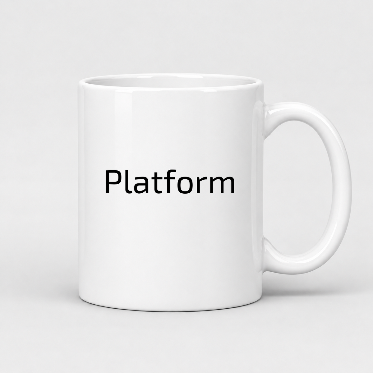 Platform Mug in white