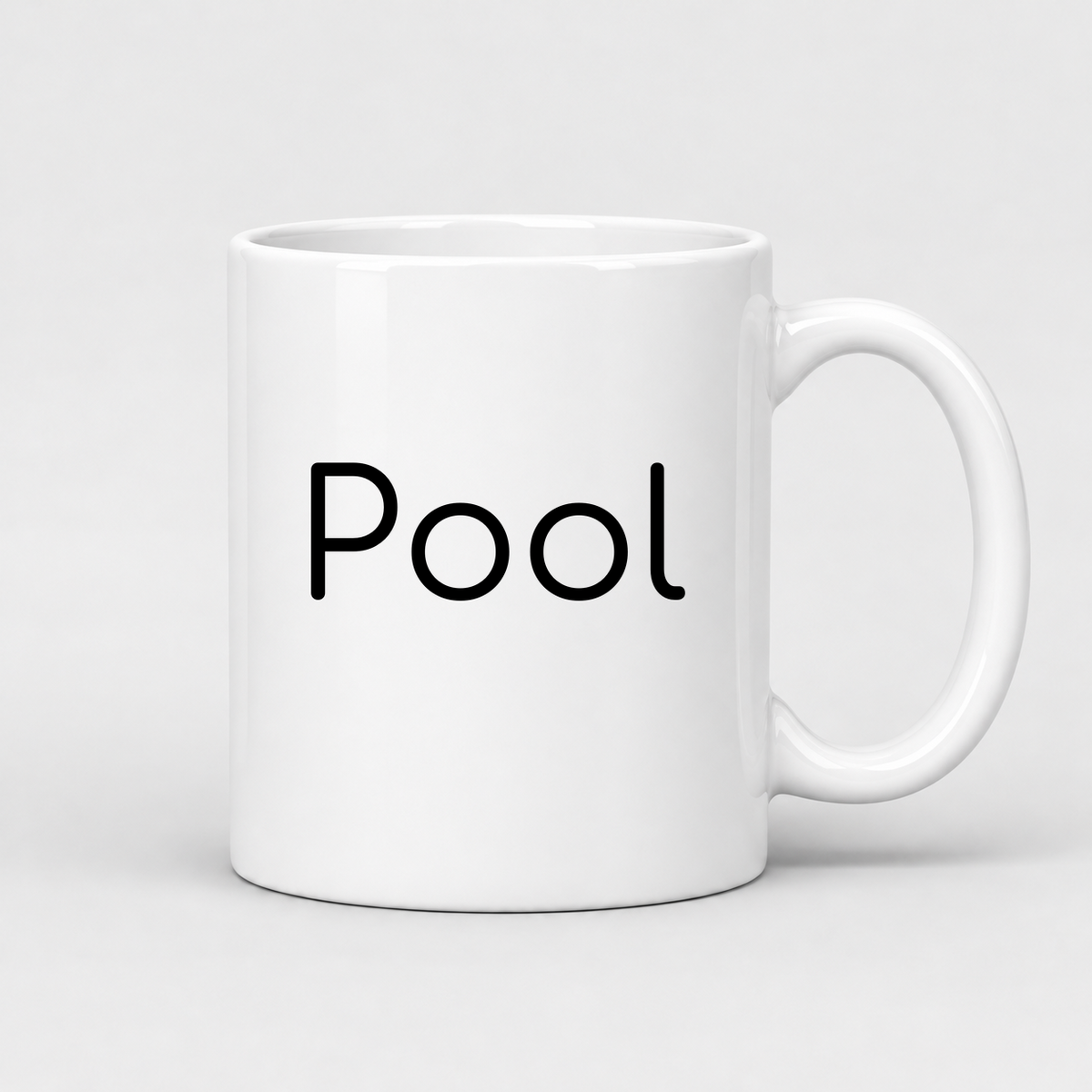 Pool Mug in white