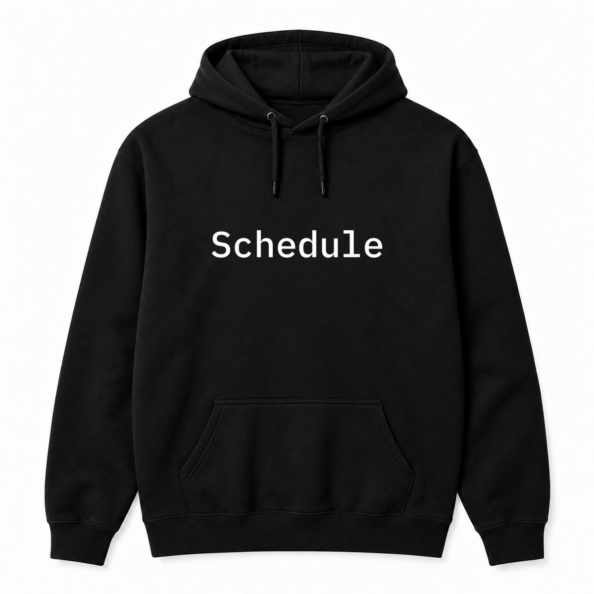 Schedule Hoodie in black