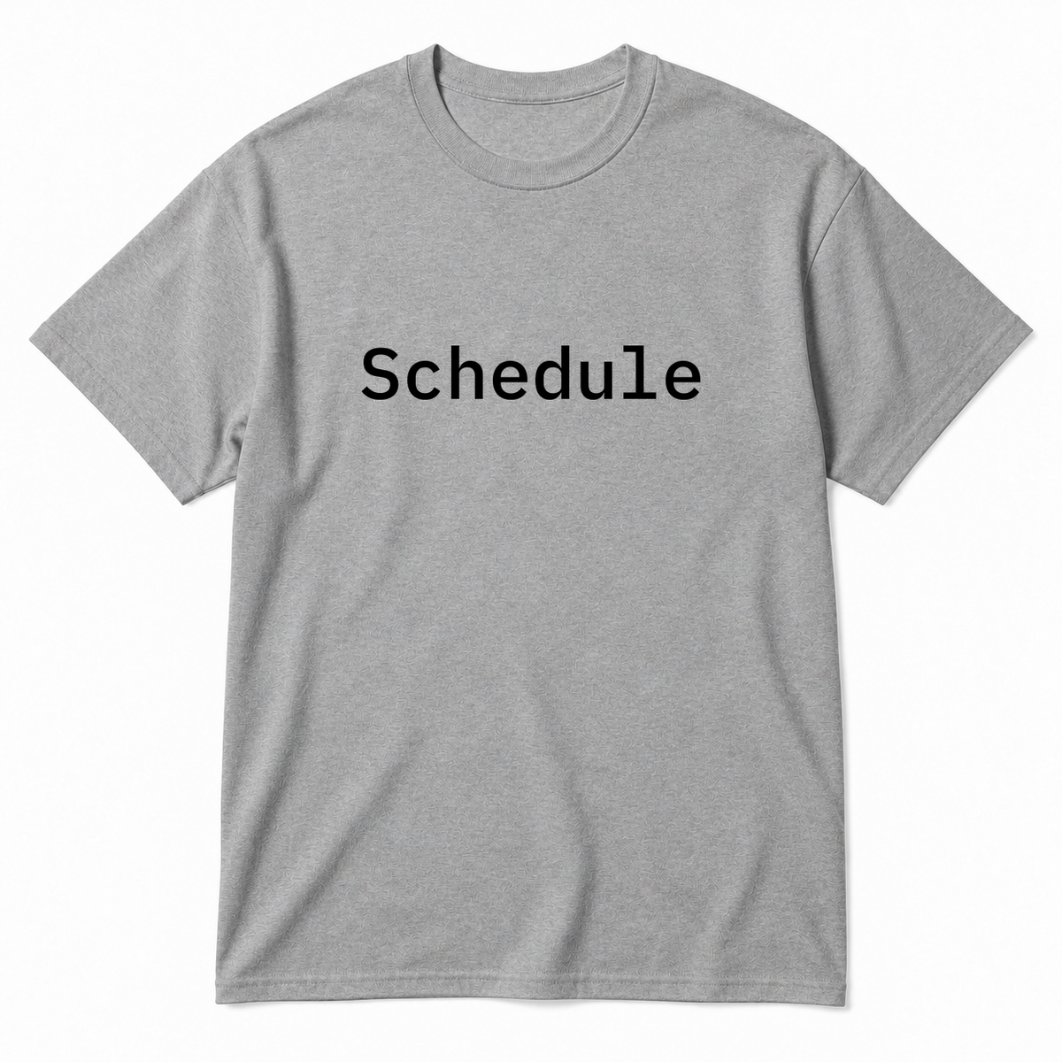 Schedule T-Shirt in gray