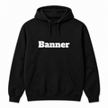 Banner Hoodie in black