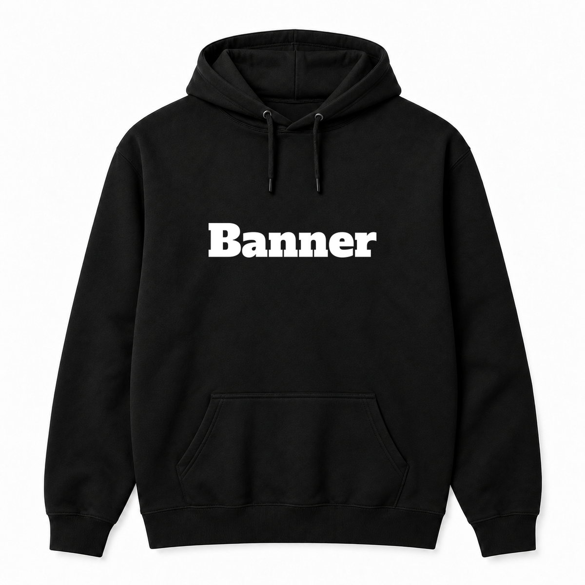 Banner Hoodie in black