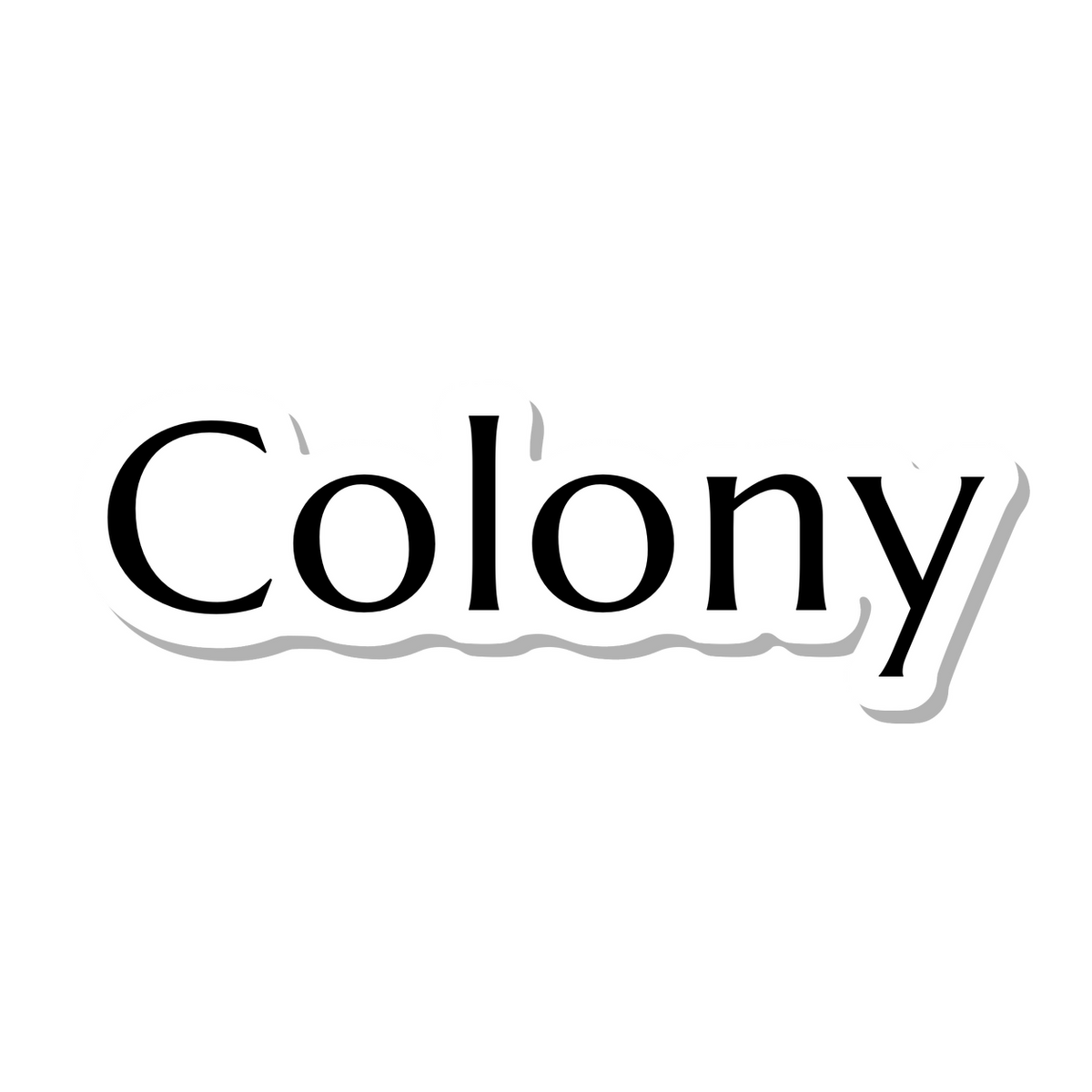 Colony die-cut sticker