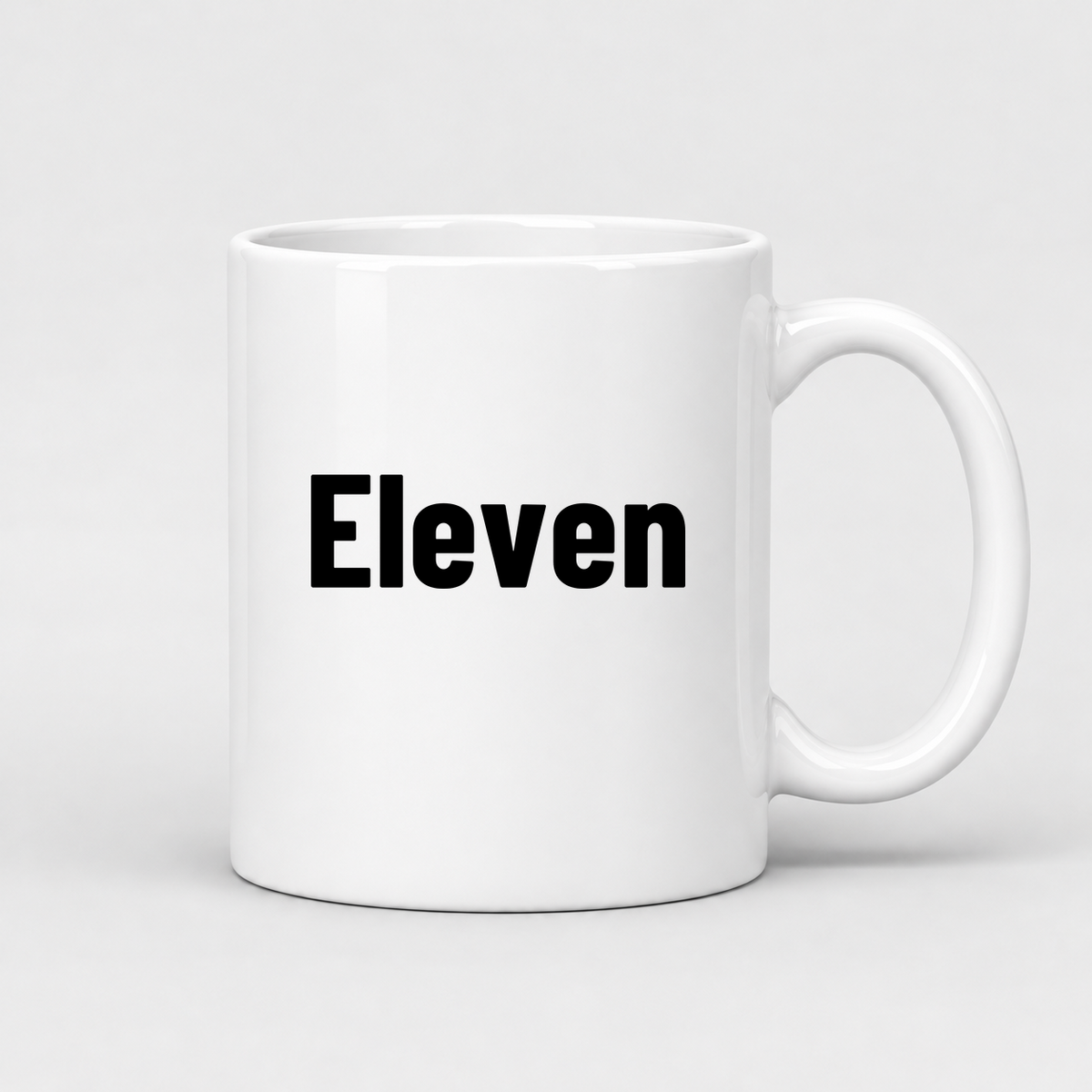 Eleven Mug in white