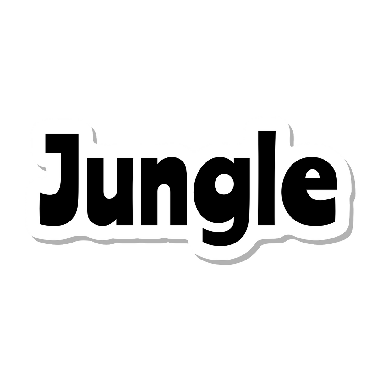 Jungle die-cut sticker