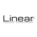 Linear die-cut sticker