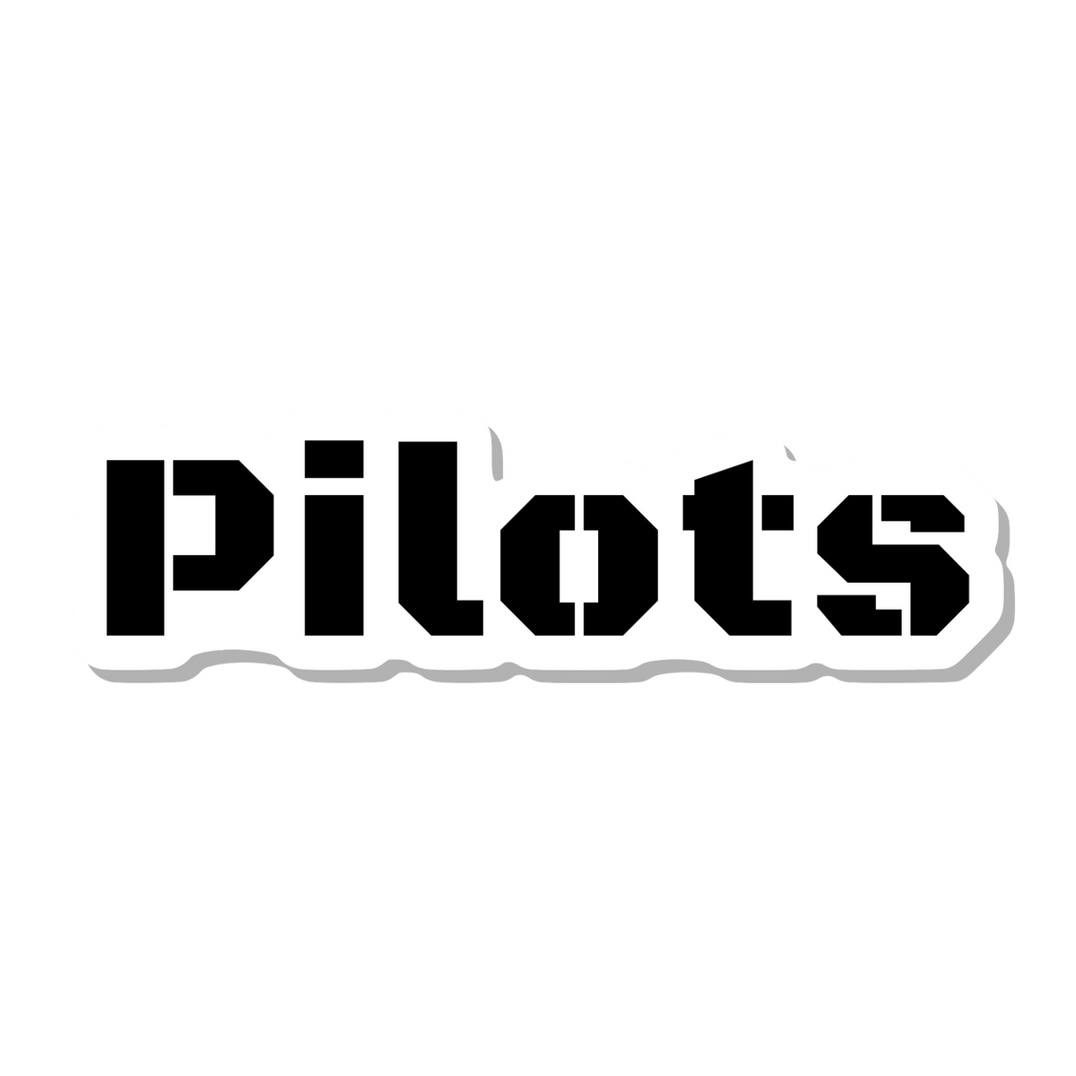Pilots die-cut sticker