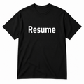 Resume T-Shirt in black