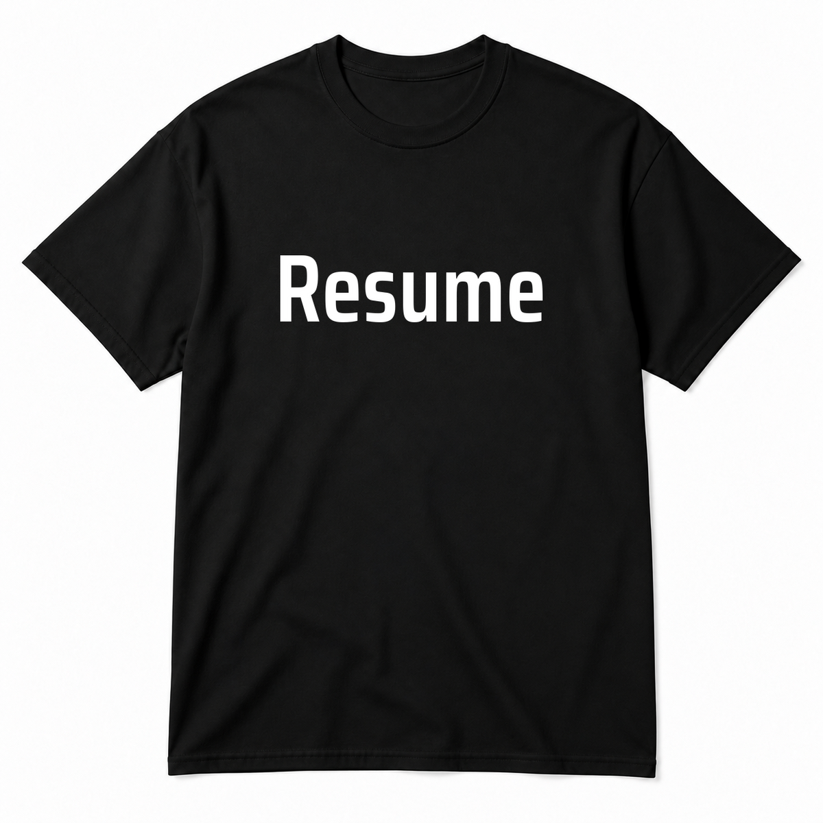 Resume T-Shirt in black