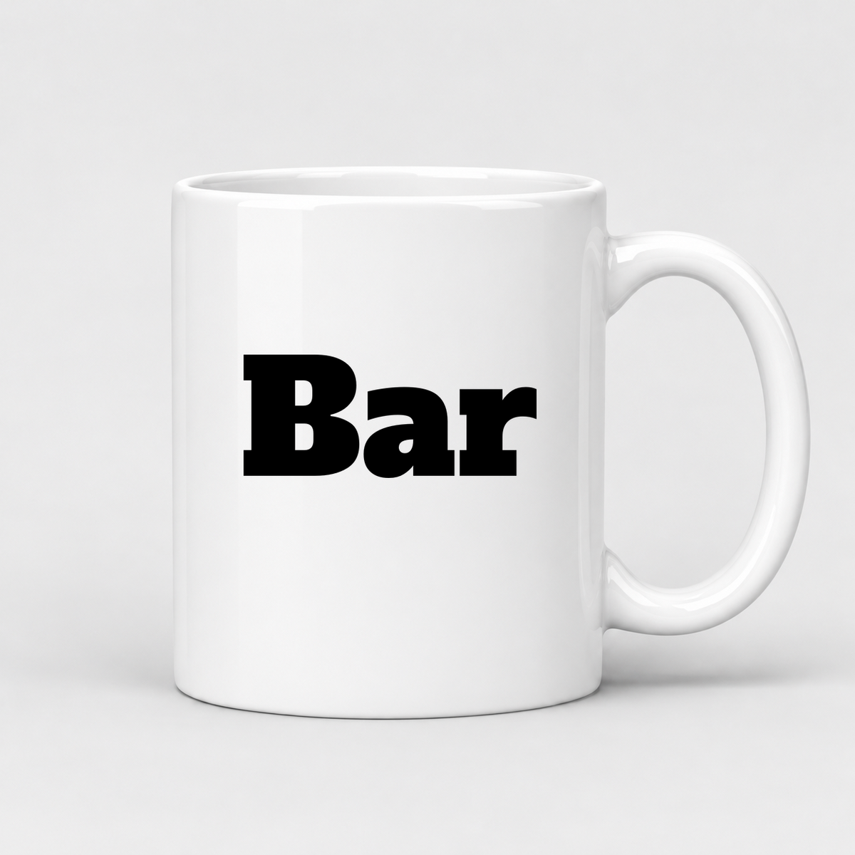 Bar Mug in white