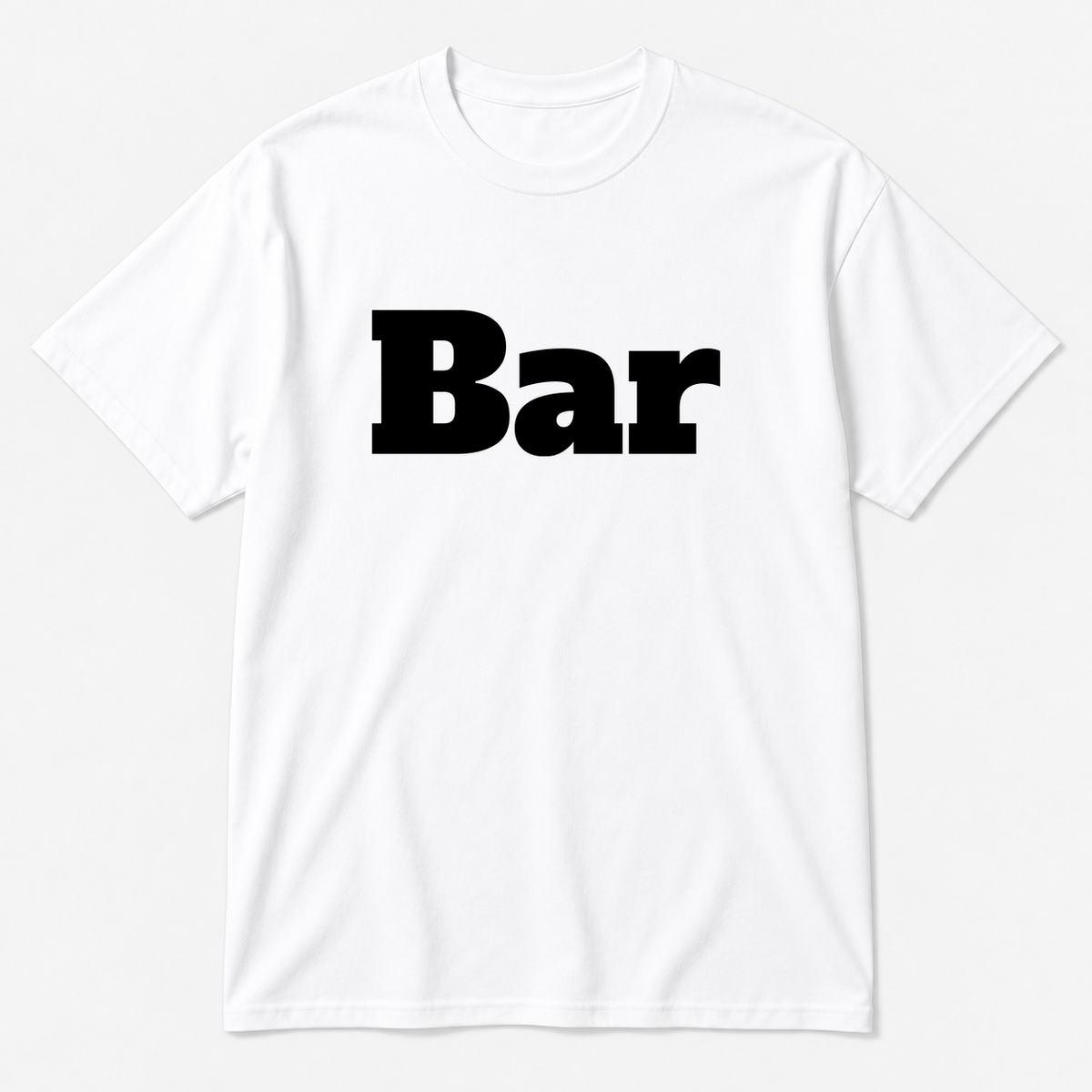 Bar T-Shirt in white