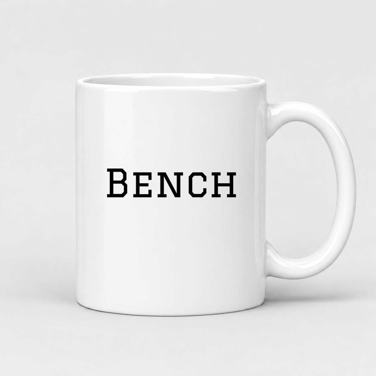 Bench Mug in white