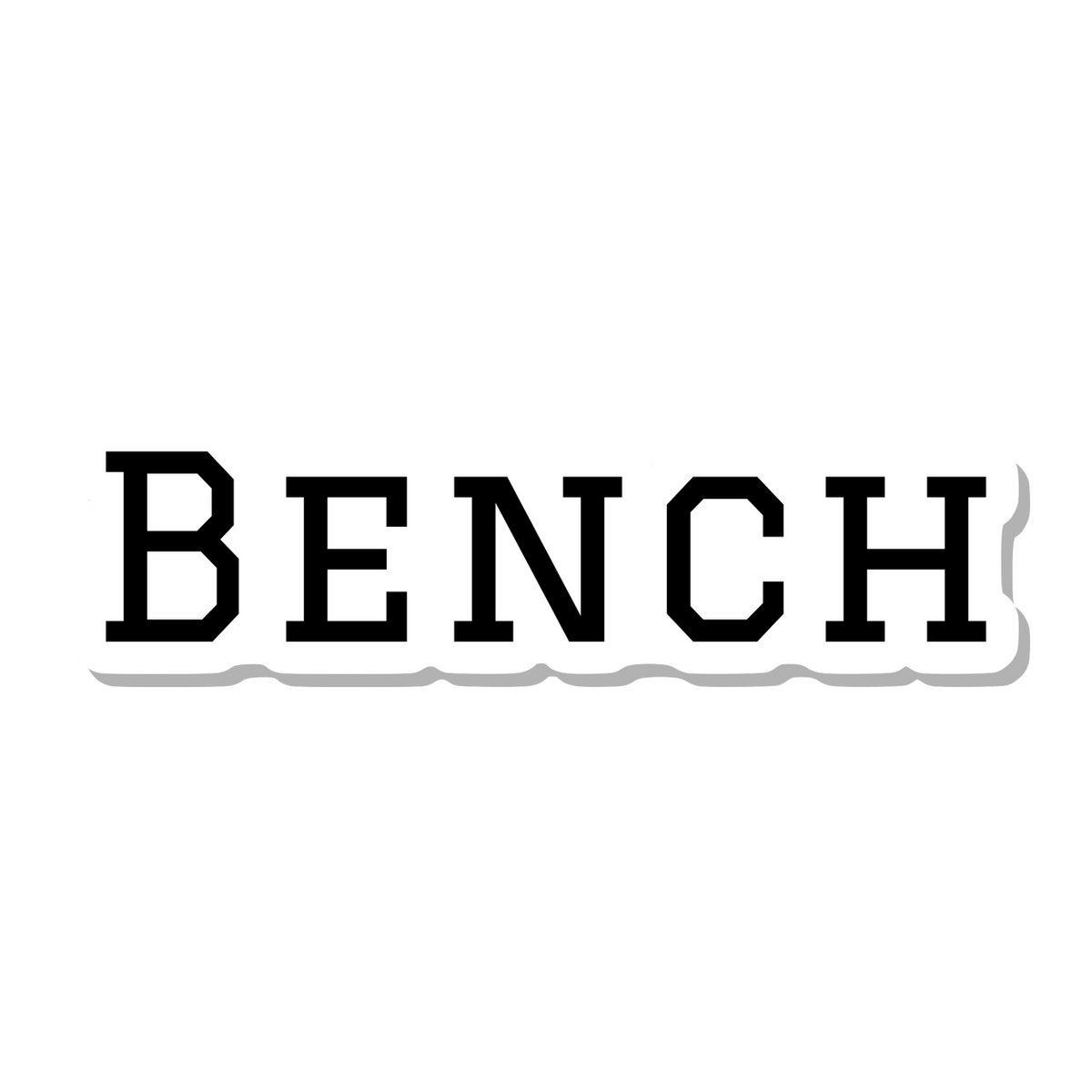 Bench die-cut sticker