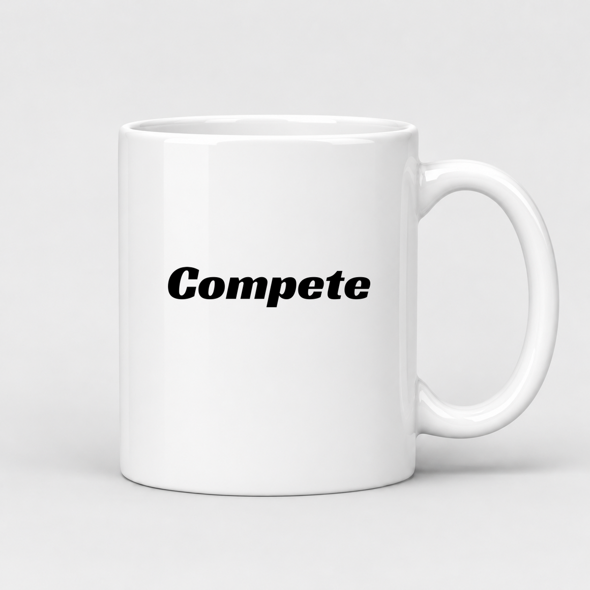 Compete Mug in white
