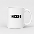 Cricket Mug in white