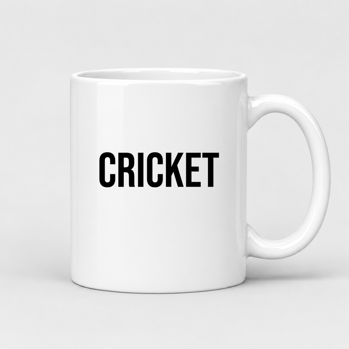 Cricket Mug in white