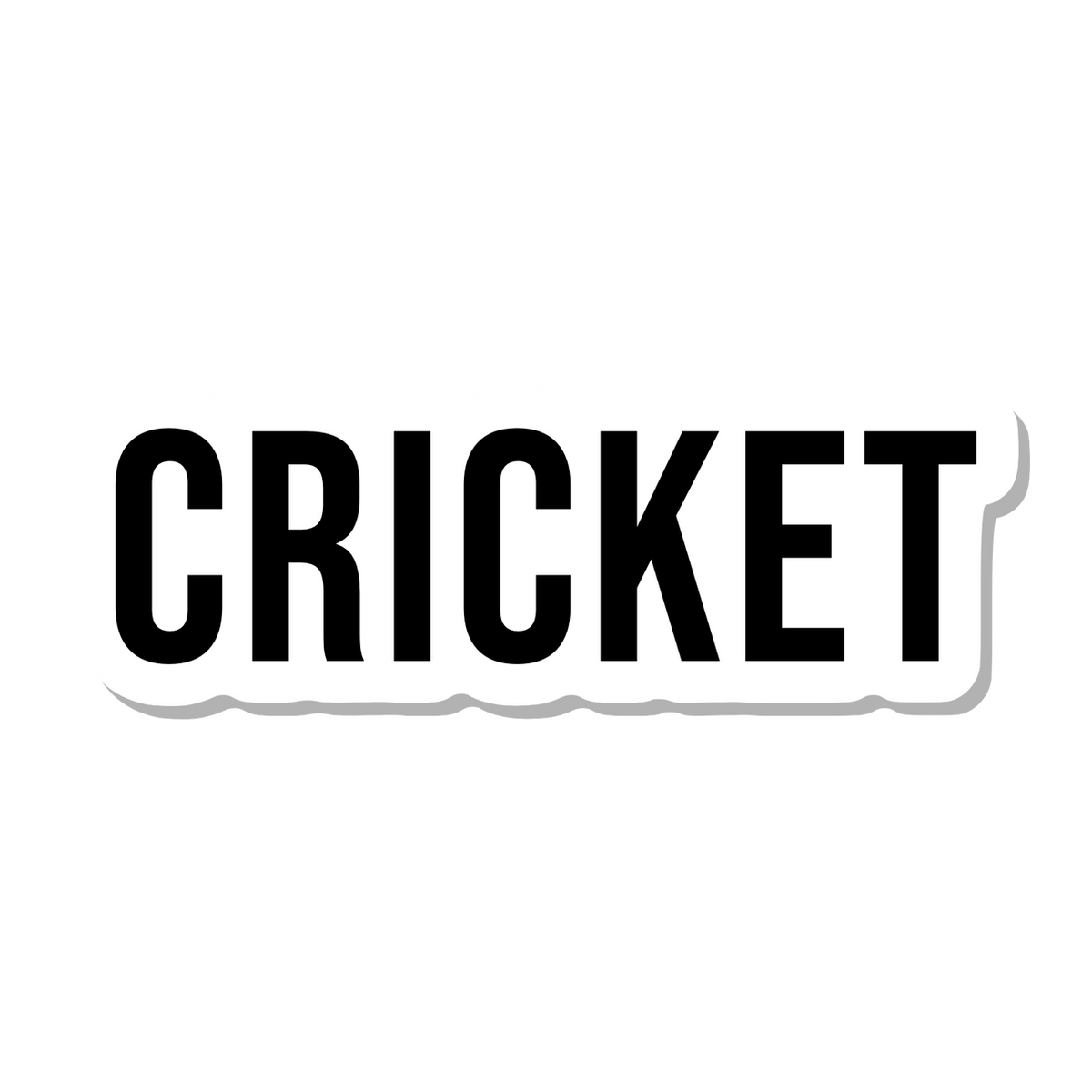 Cricket die-cut sticker