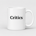 Critics Mug in white