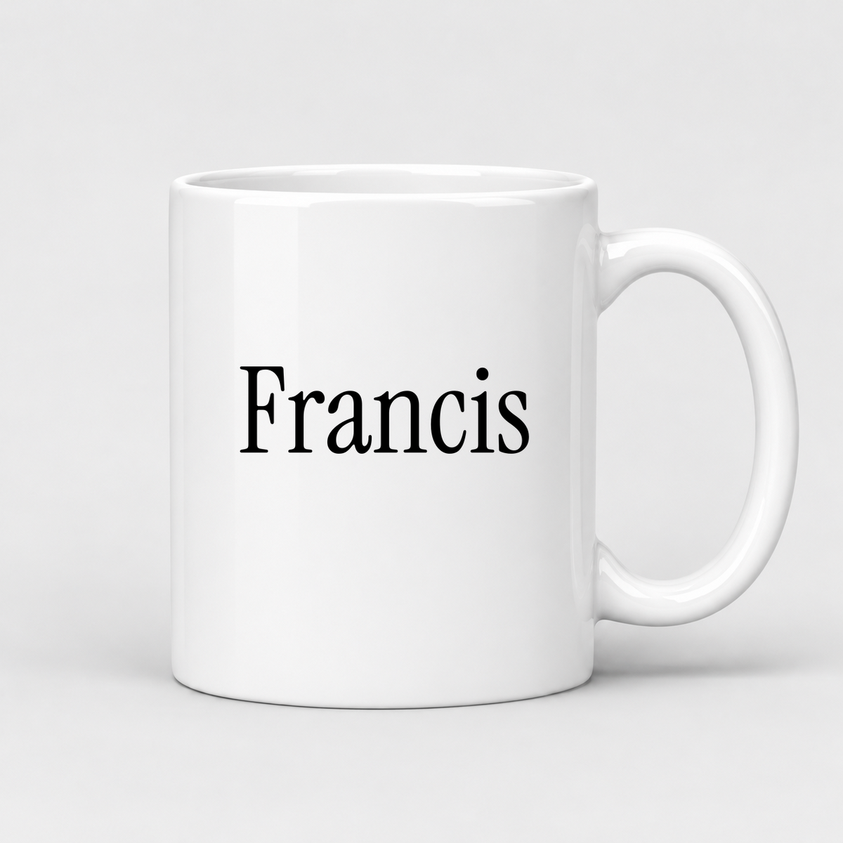 Francis Mug in white