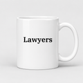 Lawyers Mug in white