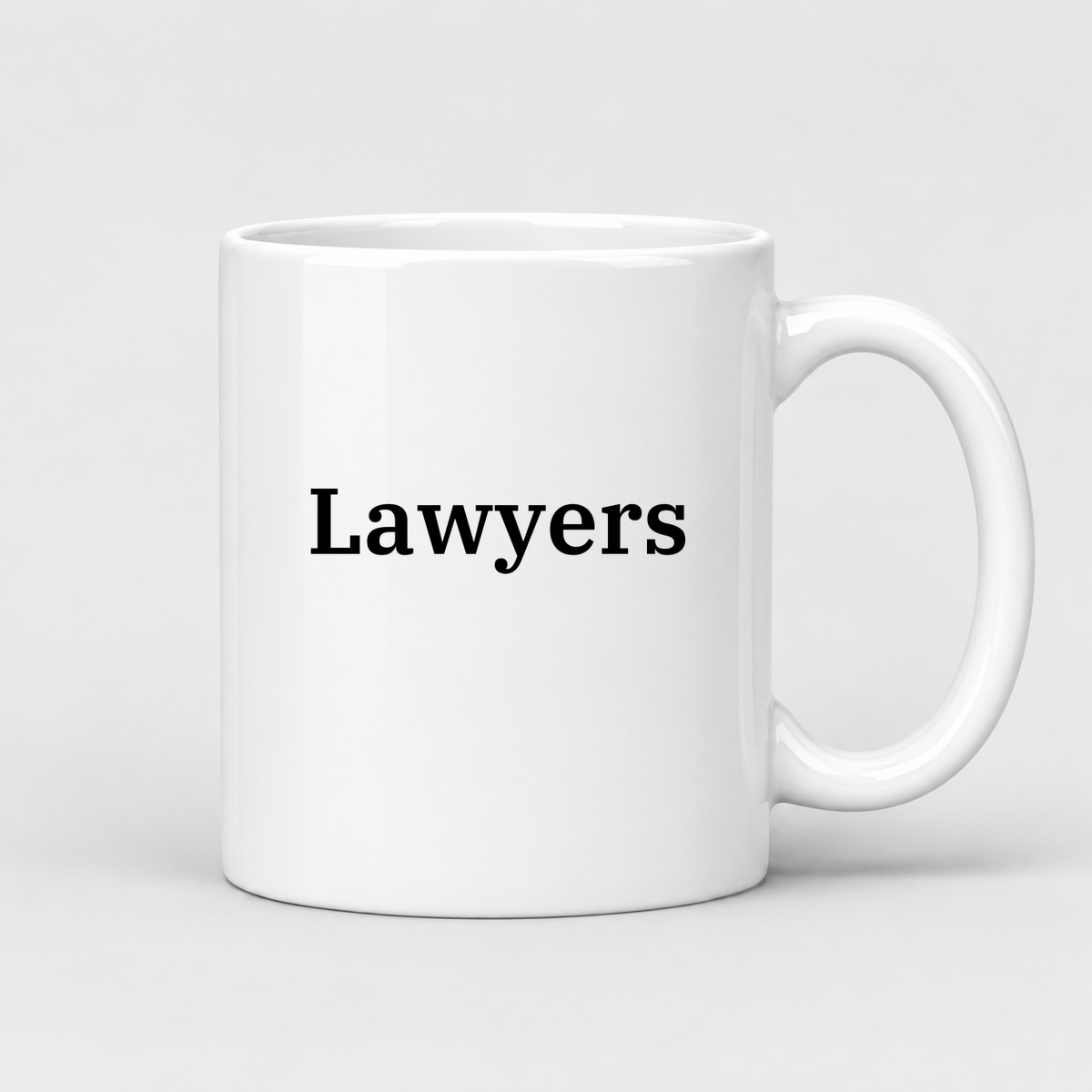 Lawyers Mug in white