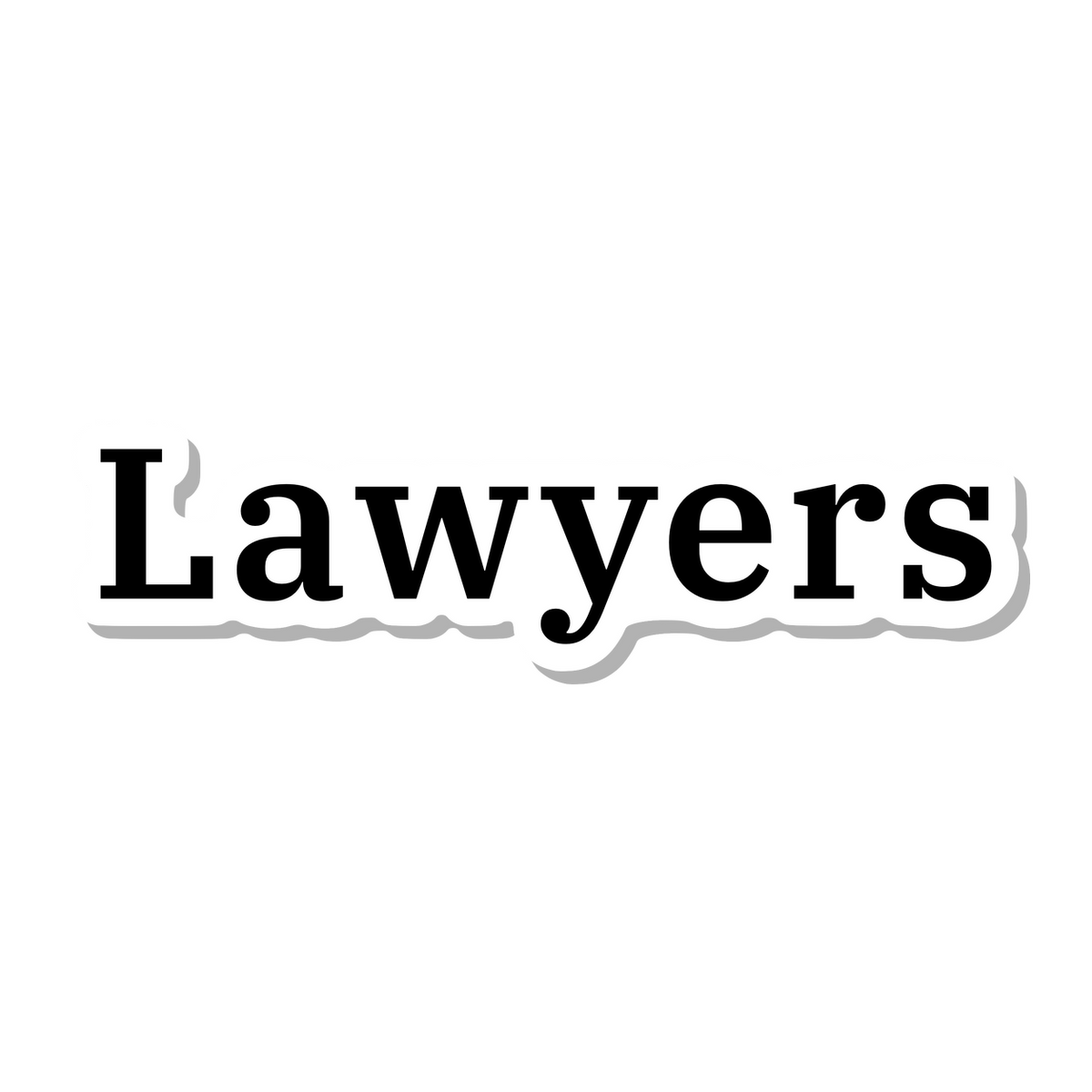 Lawyers die-cut sticker