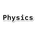 Physics die-cut sticker