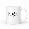 Roger Mug in white