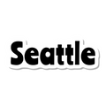 Seattle die-cut sticker