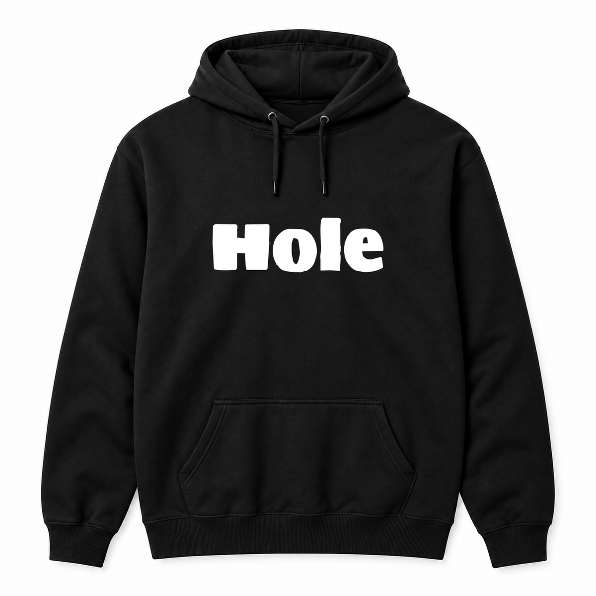 Hole Hoodie in black