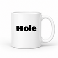 Hole Mug in white