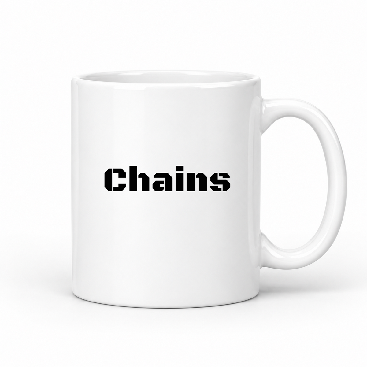 Chains Mug in white