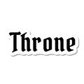 Throne die-cut sticker