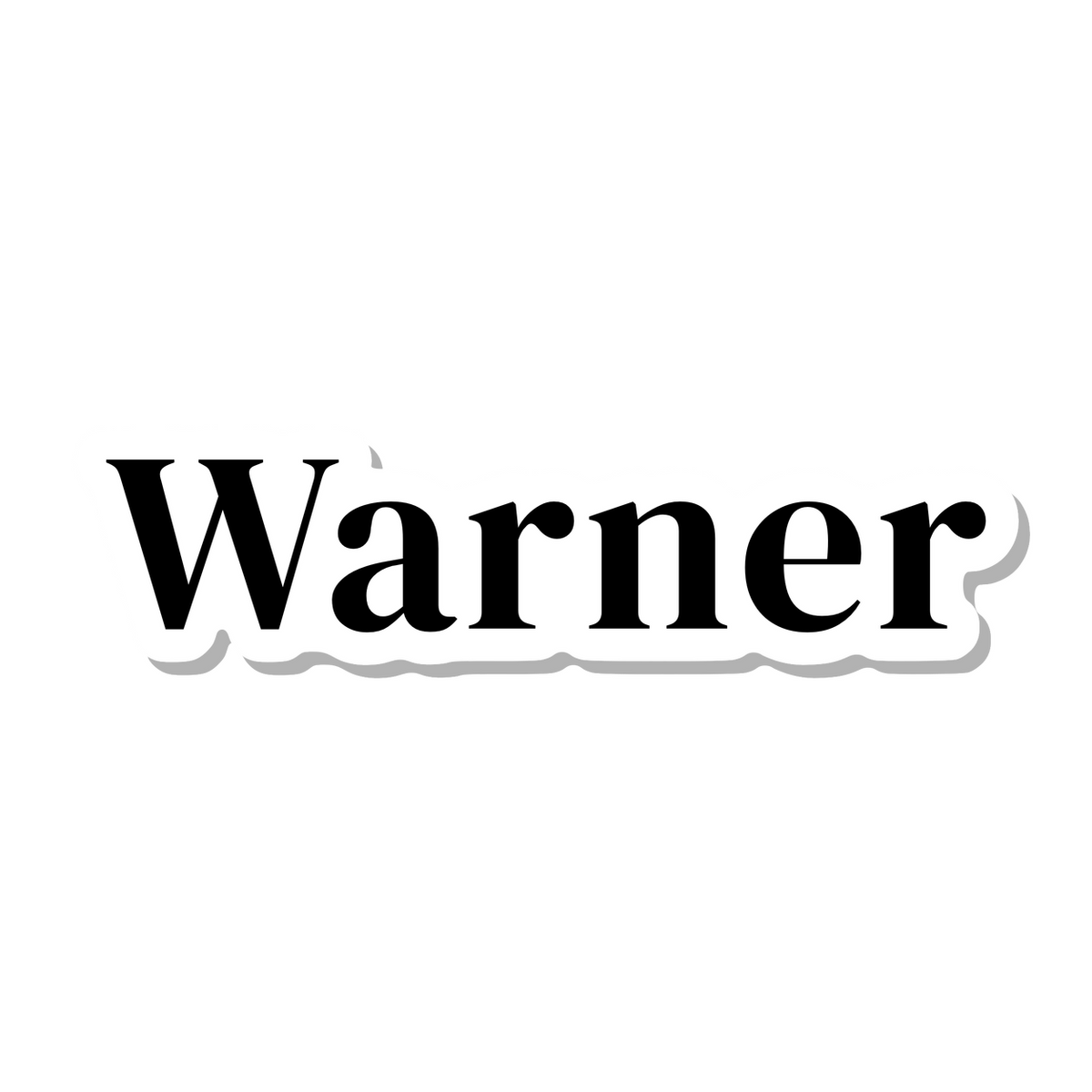 Warner die-cut sticker
