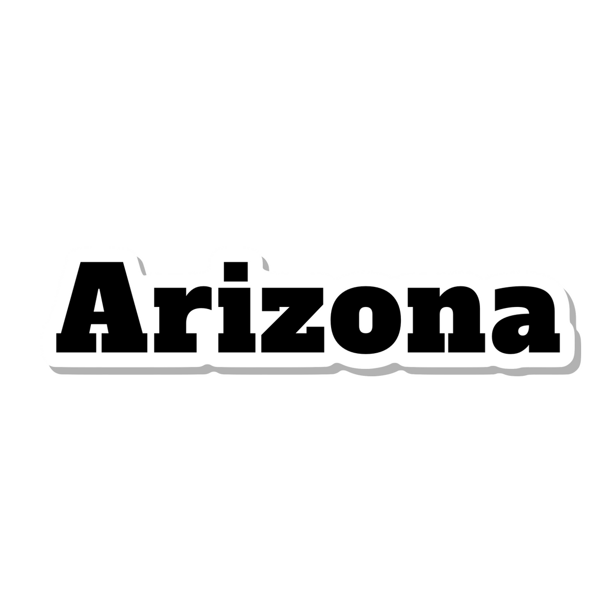 Arizona die-cut sticker