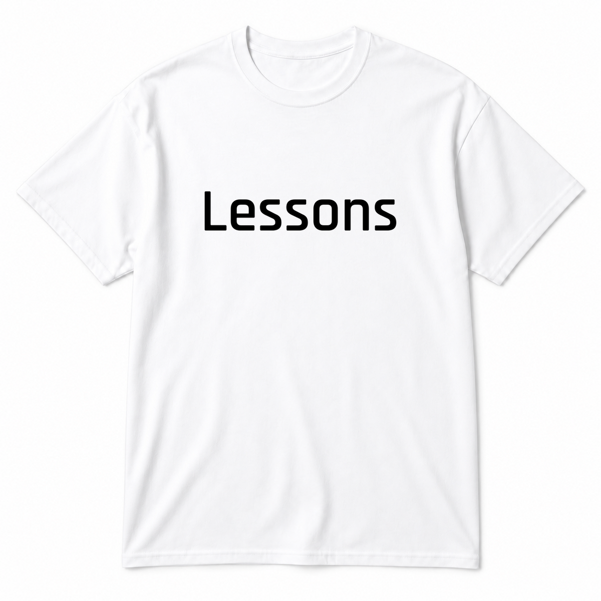 Lessons T-Shirt in white