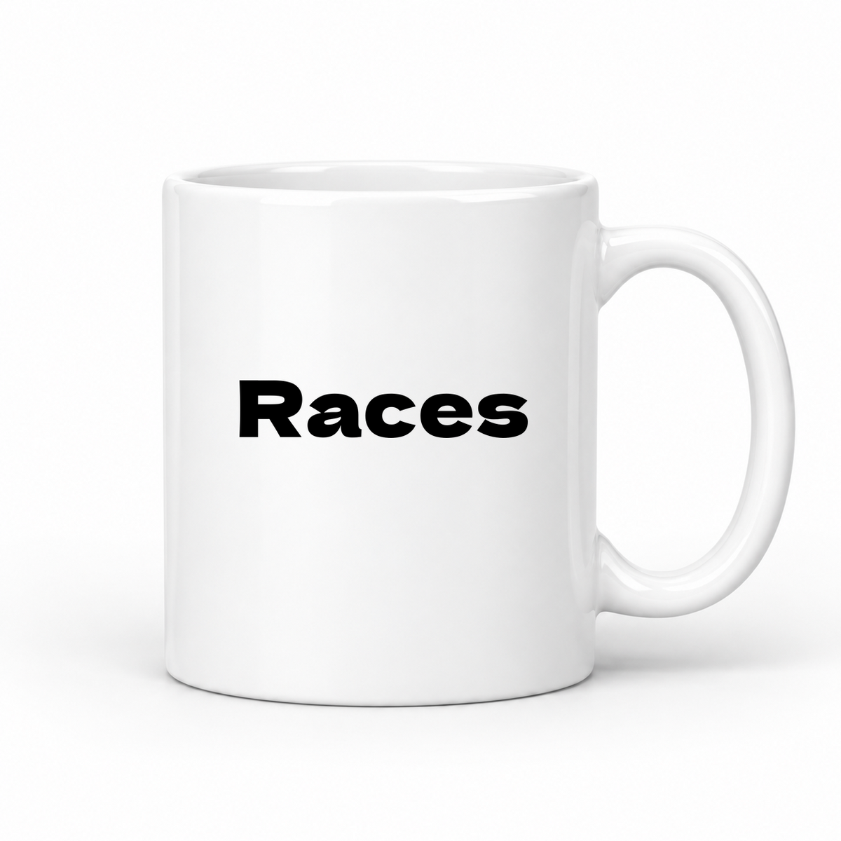 Races Mug in white