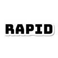 Rapid die-cut sticker