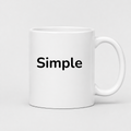Simple Mug in white