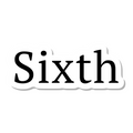 Sixth die-cut sticker