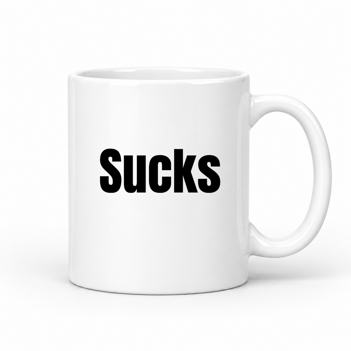 Sucks Mug in white