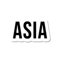 Asia die-cut sticker