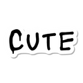 Cute die-cut sticker