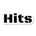 Hits die-cut sticker