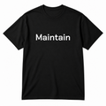 Maintain T-Shirt in black
