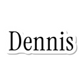 Dennis die-cut sticker