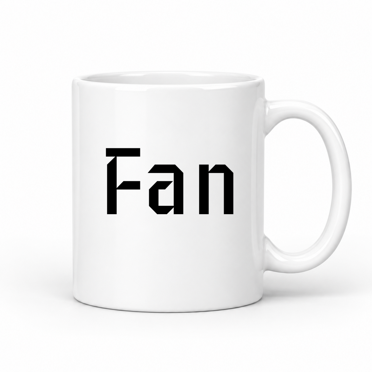 Fan Mug in white