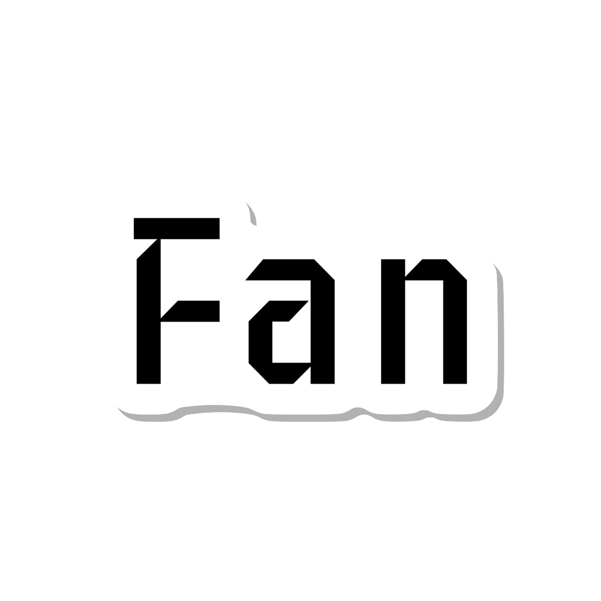 Fan die-cut sticker